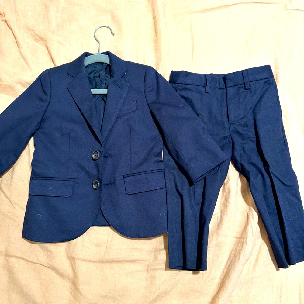 Crewcuts Ludlow Navy Wool Italian Suit